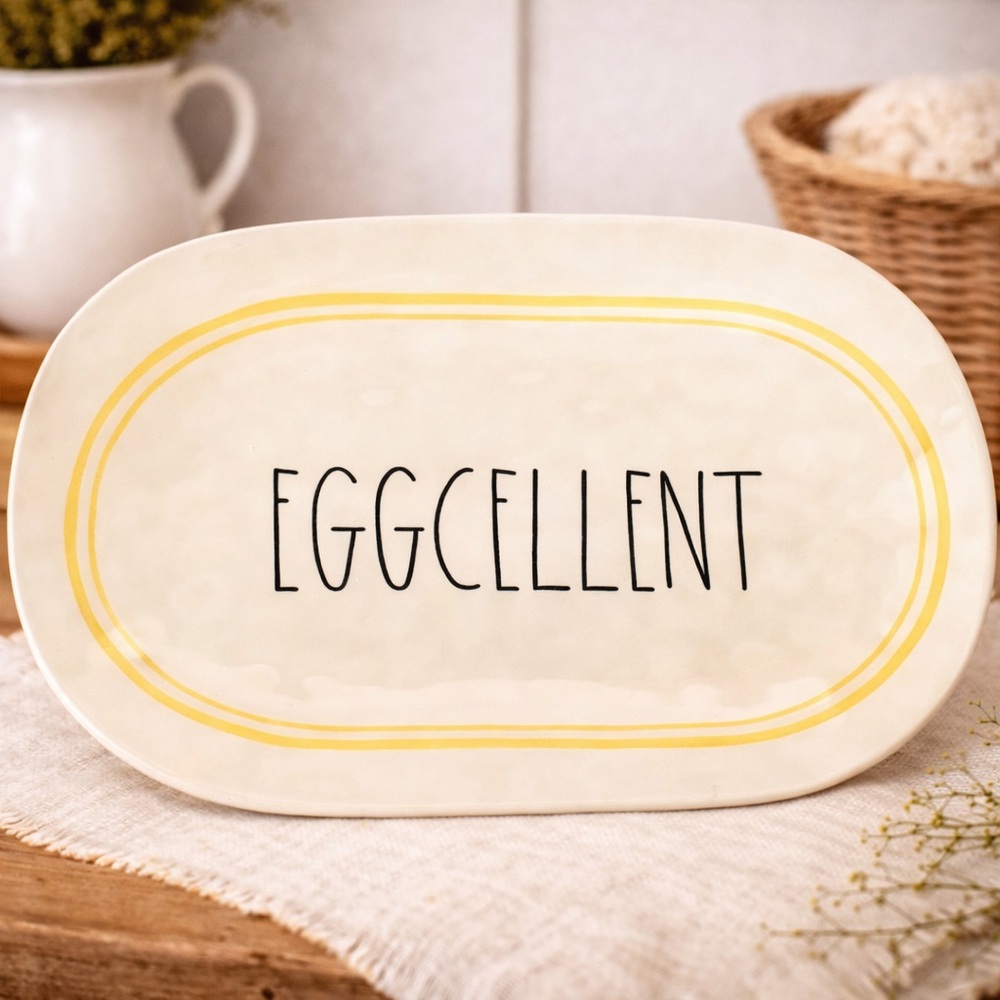 Rae Dunn Eggcellent Oval‎ Serving Platter